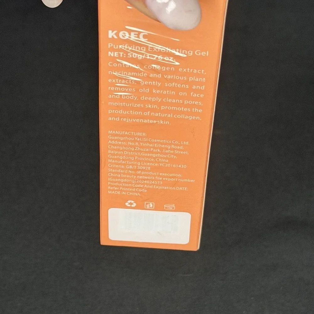 KOEC Purifying Exfoliating Gel 50g Facial Face Exfoliator Dead Skin Remover New